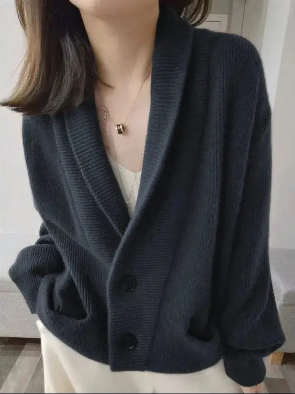 Aria – Elegant Cashmere Strikkecardigan Motelys