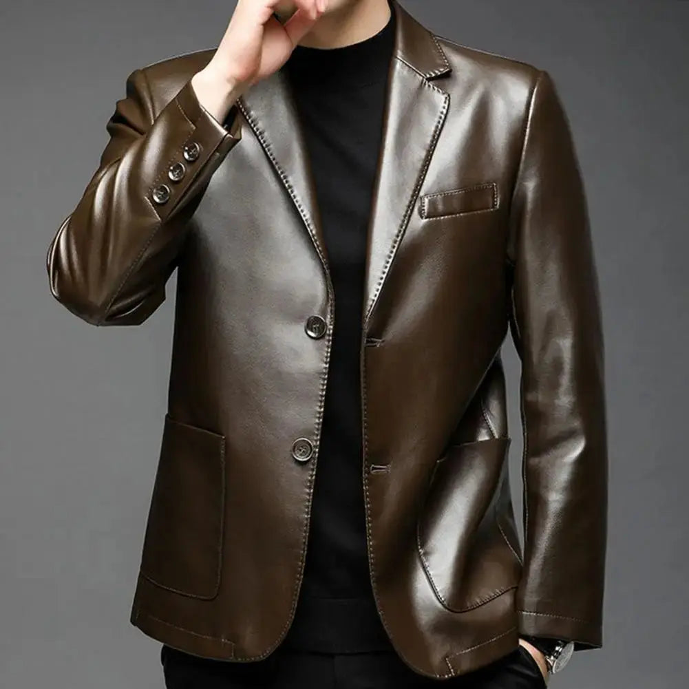 Blazer i imitert skinn Motelys
