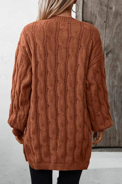 CozyWrap - Kabelstrikket Cardigan for Uimotståelig Trøst Motelys