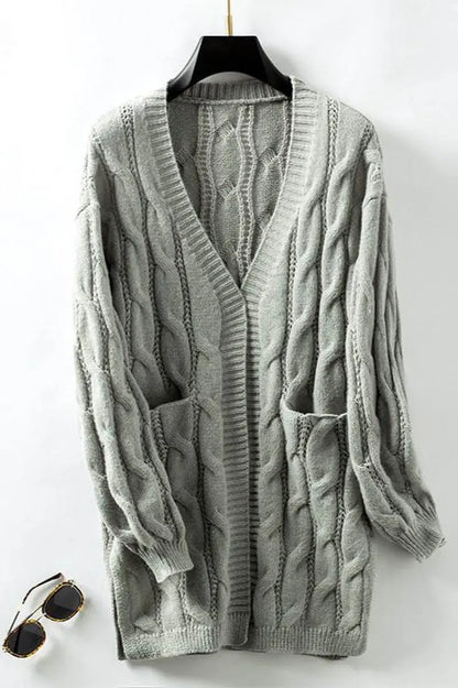 CozyWrap - Kabelstrikket Cardigan for Uimotståelig Trøst Motelys