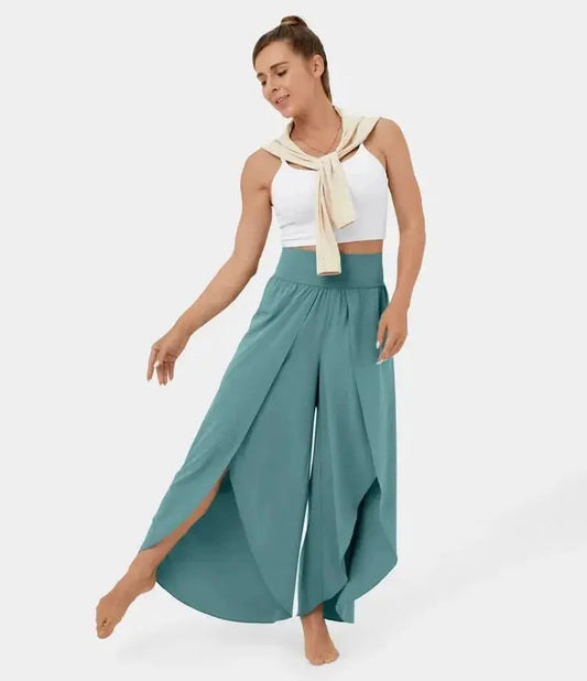 FlowFit - Yoga-bukser med Vide Ben for Komfort og Stil Motelys