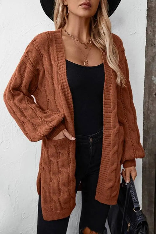 CozyWrap - Kabelstrikket Cardigan for Uimotståelig Trøst Motelys