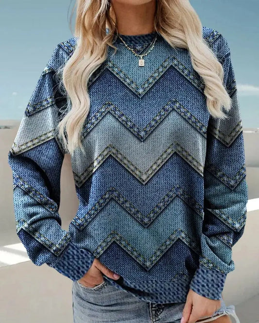 Denim genser for kvinner Motelys