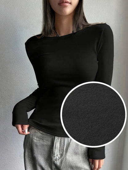 FrostFlex - Termostrikket Slim Fit Topp for Kvinner Motelys