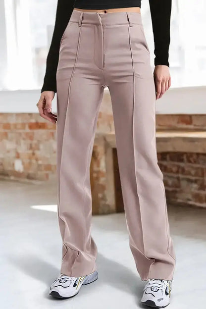 FashionWave - Rette, Faste Bukser for Moderne Stil Motelys