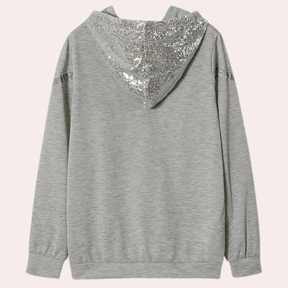 GlamChic - Paljett Hettegenser for Damer Motelys