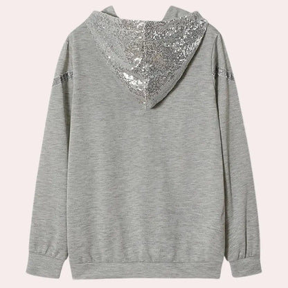 GlamChic - Paljett Hettegenser for Damer Motelys