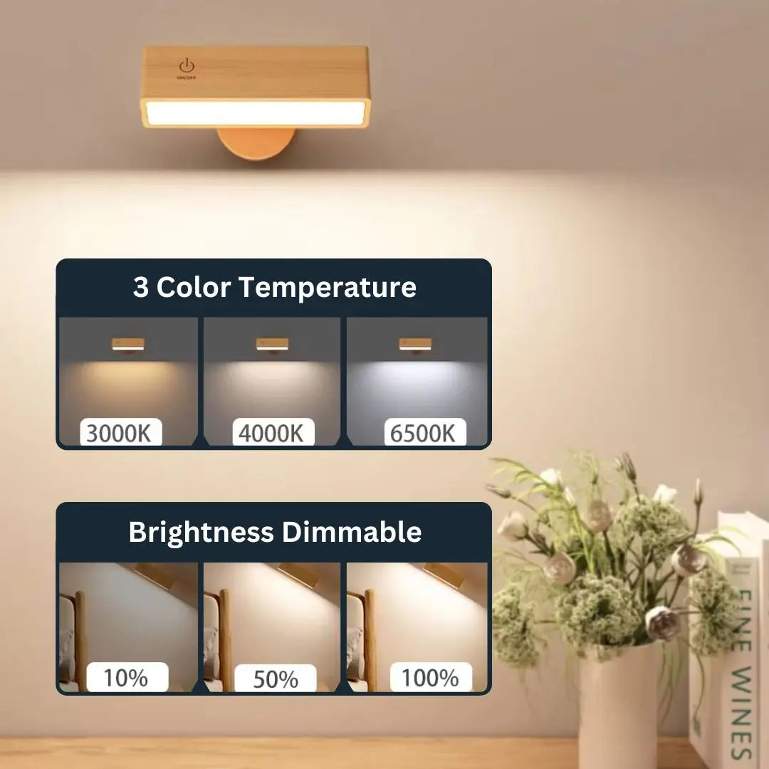 Oppladbar 360° LED-lampe Motelys