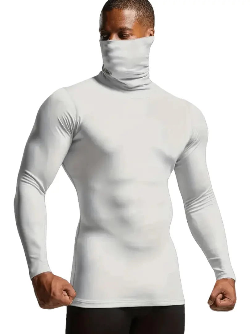 Herre Langermet Turtleneck Termisk Base Layer - Slim Fit Motelys