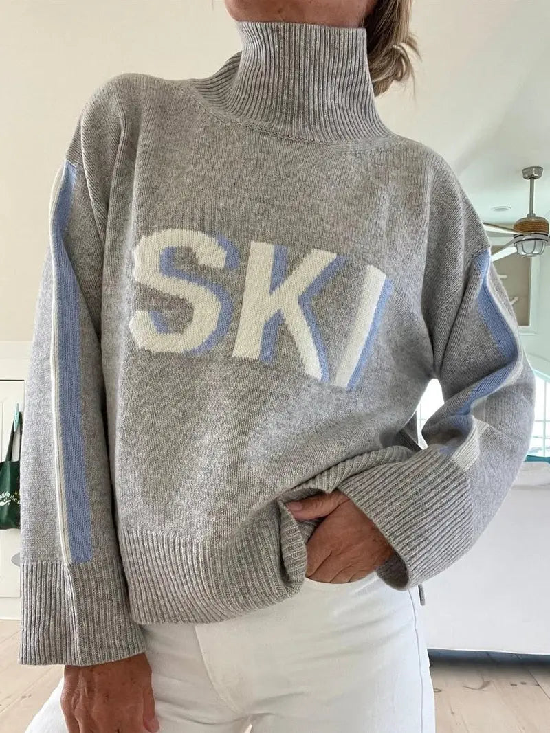 ChicWarmth - Turtleneck-Genser for Kvinner med Stil Motelys
