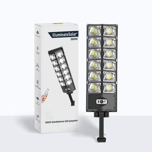 1500W solcelledrevet LED-gatelykt Motelys