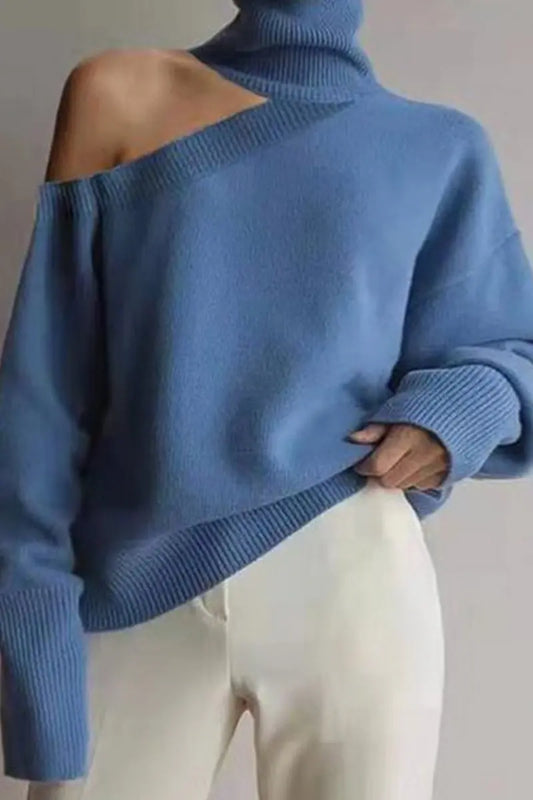 CozyThreads - Elegante Vintergenser for Kvinner i Kaldt Vær Motelys