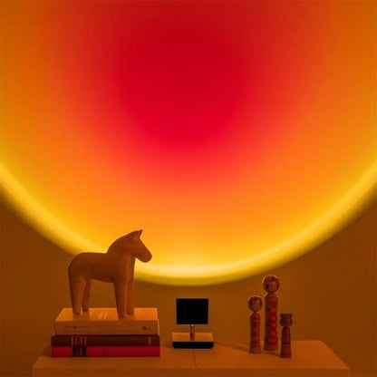 SunsetGlow - Solnedgang Bordlampe for Unik Stemmning Motelys