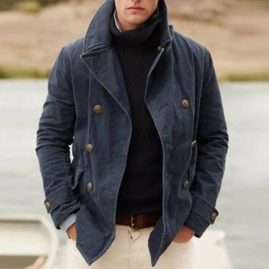 DenimVogue - Stilig Denimjakke med Knappelukking for Alle Anledninger Motelys