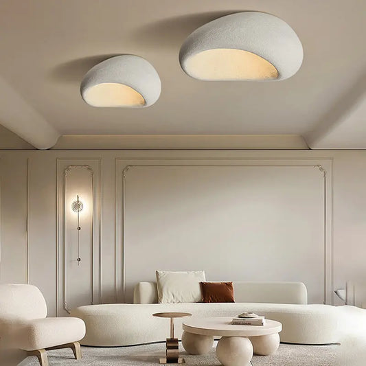 LunaGlow - Pebble-Formet Taklampe for Unik Belysning Motelys
