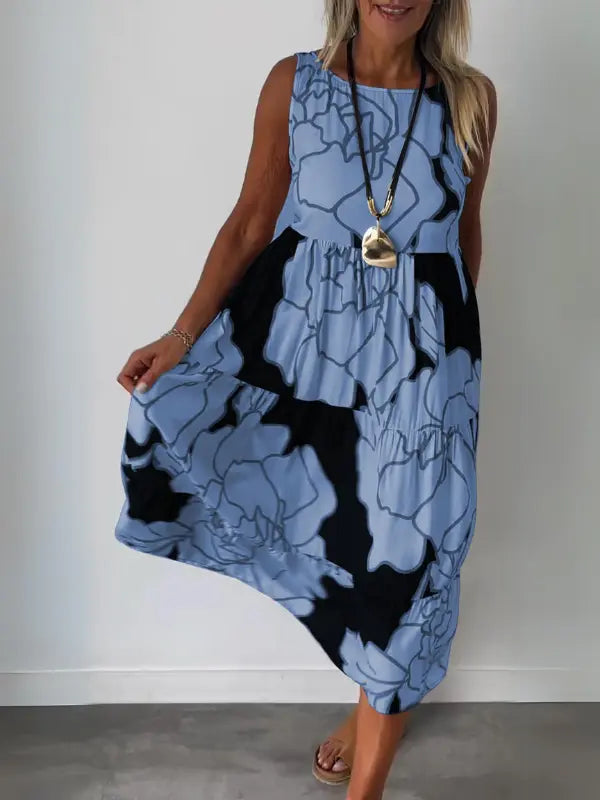 FloralChic - Blomstret Kjole for En Fargerik Stil Motelys