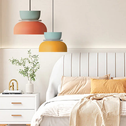 VibrantGlow - Color Block Pendellampe for Et Moderne Hjem Motelys