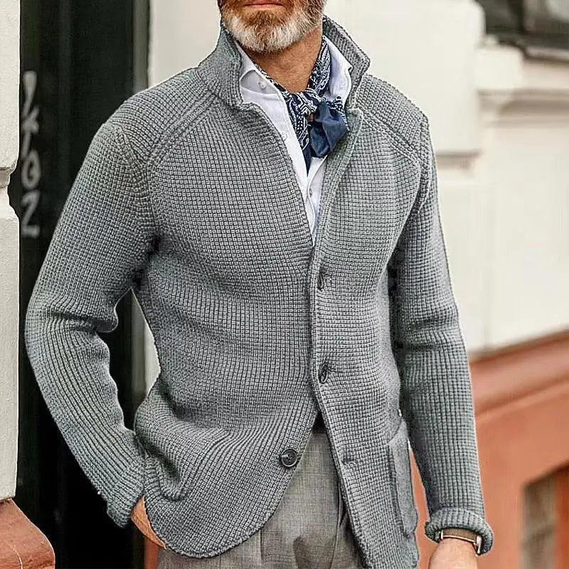 FashionNova - Strikket Casual Blazer for Menn med Stil Motelys