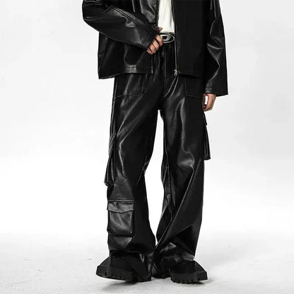 UrbanChic - Løse Skinnbukser For En Uformell Men Stilfull Look Motelys