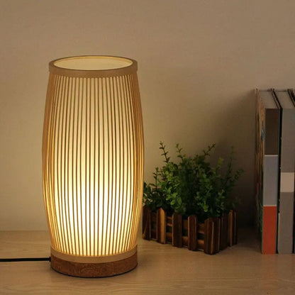 BambooDream - Koselig Bordlampe Nattlys i Bambus for Rommet Ditt Motelys