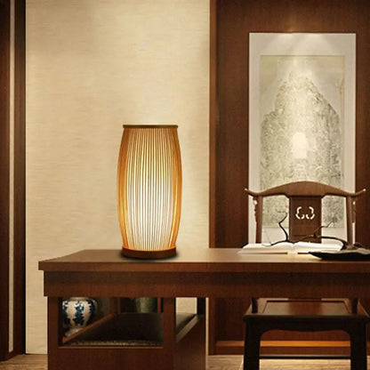 BambooDream - Koselig Bordlampe Nattlys i Bambus for Rommet Ditt Motelys