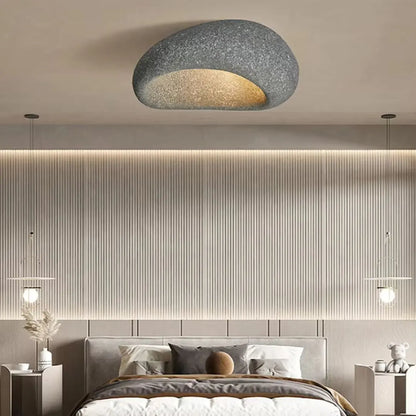LunaGlow - Pebble-Formet Taklampe for Unik Belysning Motelys