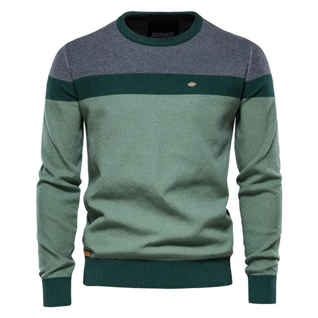 ChicStyle - Trendy Stripete Genser for En Uformell Stil Motelys