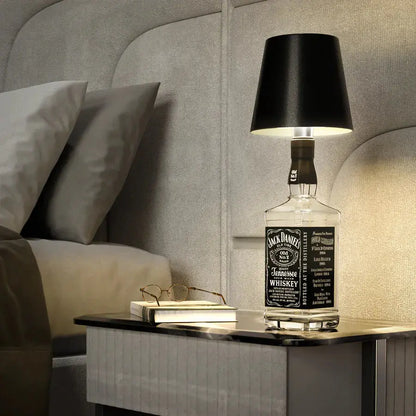 Trådløs designerflaskelampe Motelys