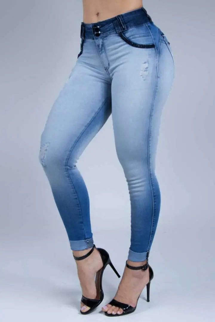 VogueFit - Skinny Jeans med Høy Midje for Perfekt Passform Motelys