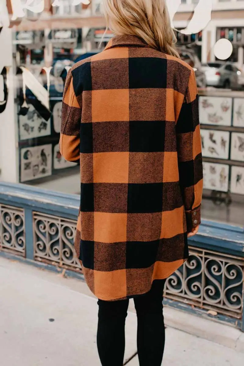 TrendyKnits - Rutete Cardigan til Dame for En Stilig Vår Motelys
