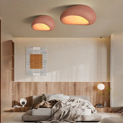 LunaGlow - Pebble-Formet Taklampe for Unik Belysning Motelys