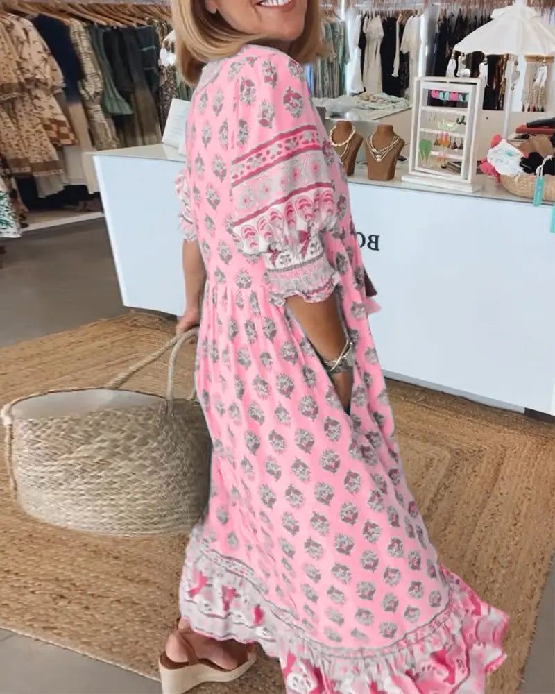 StyleGarden - Trendy Boho Sommerkjole for Solfylte Dager Motelys