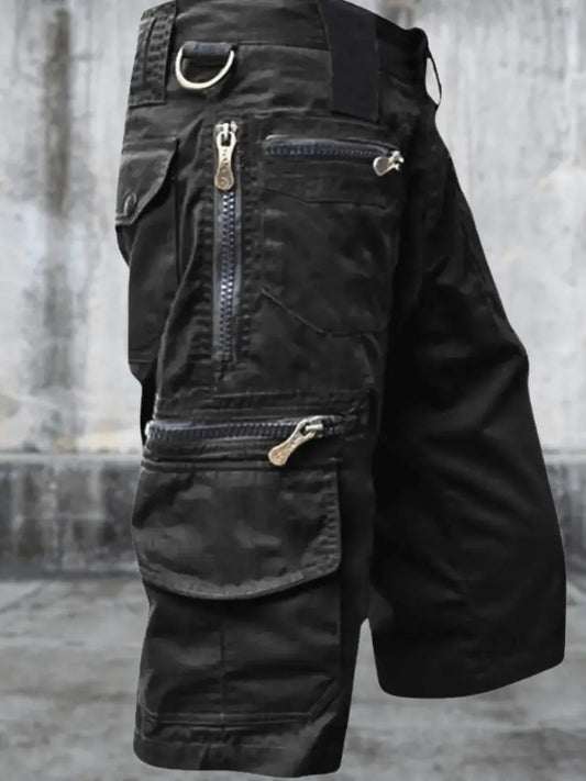 AdventureGear - Allsidige Cargo Shorts For Menn i Komfortabelt Design Motelys