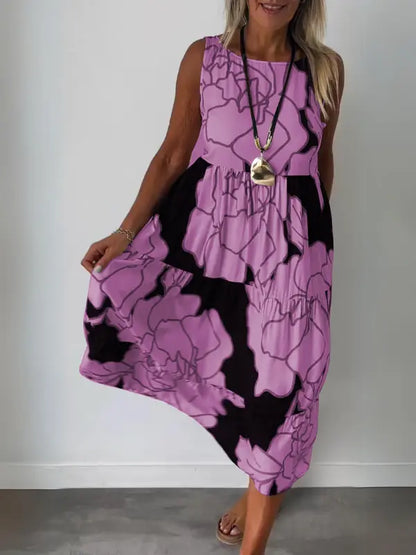 FloralChic - Blomstret Kjole for En Fargerik Stil Motelys