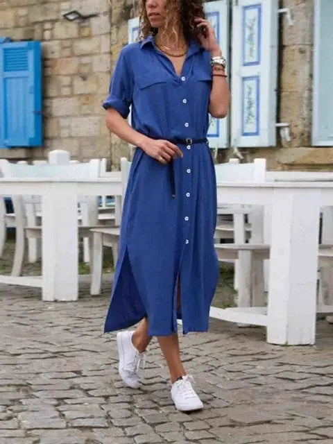 SummerVibe - Elegant Sommerkjole Perfekt for Varme Dager Motelys