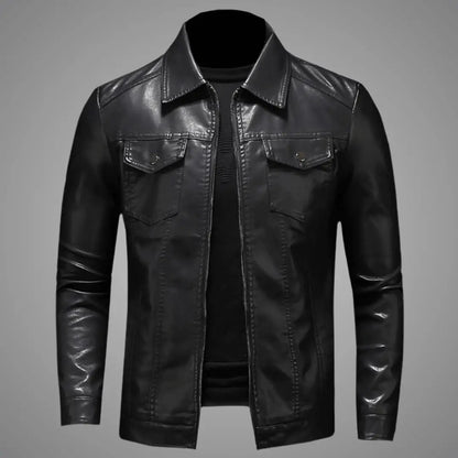 LeatherCraft - Stilig Skinnjakke for Menn Motelys