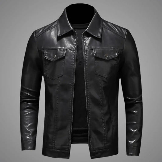 LeatherCraft - Stilig Skinnjakke for Menn Motelys