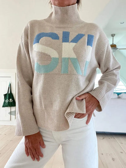 ChicWarmth - Turtleneck-Genser for Kvinner med Stil Motelys