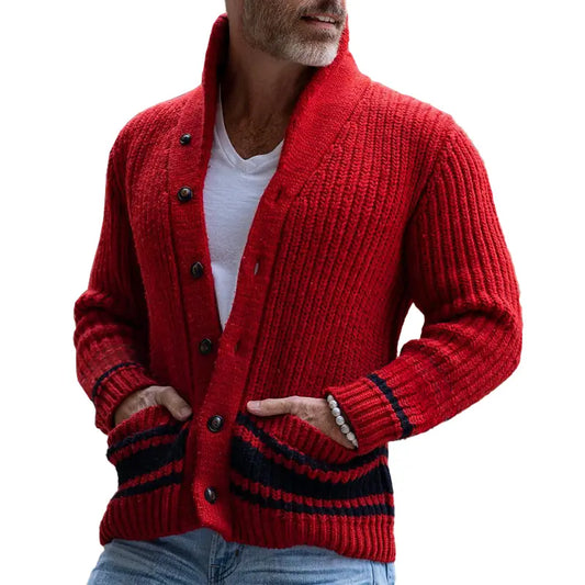 VibrantKnits - Stripete Cardigan med Fargeblokk for Unik Stil Motelys