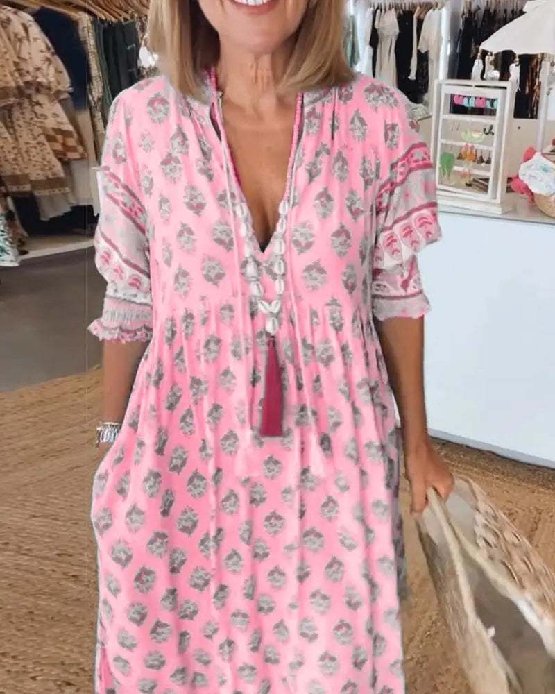 StyleGarden - Trendy Boho Sommerkjole for Solfylte Dager Motelys