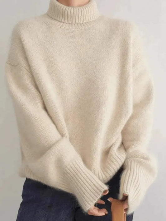 Cashmere Luxe - Elegant Turtleneck-genser i Kasjmir For Kjølig Vær Motelys