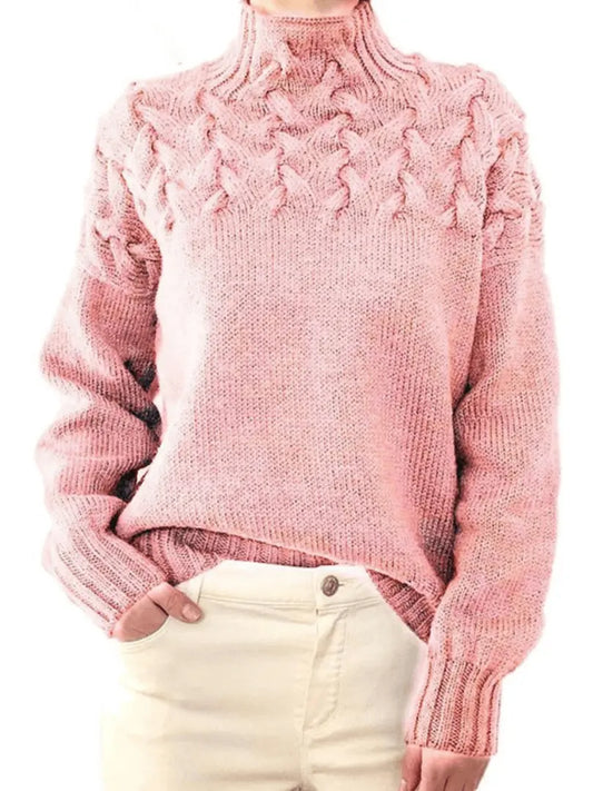 ChicLayer - Stilig Genser med Turtleneck for En Kald Dag Motelys