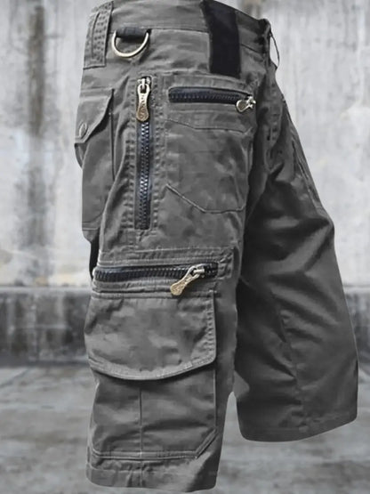 AdventureGear - Allsidige Cargo Shorts For Menn i Komfortabelt Design Motelys