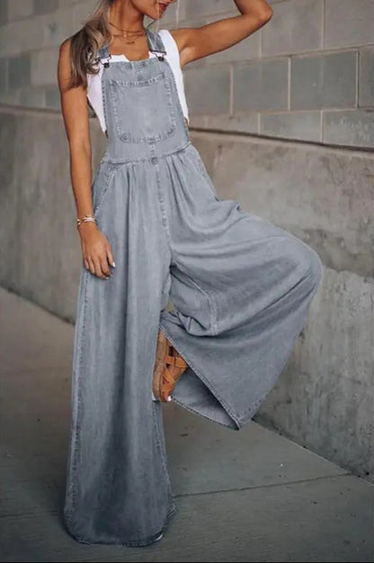 DenimChic - Trendy Denim Jumpsuit for Kvinner som Elsker Mote Motelys