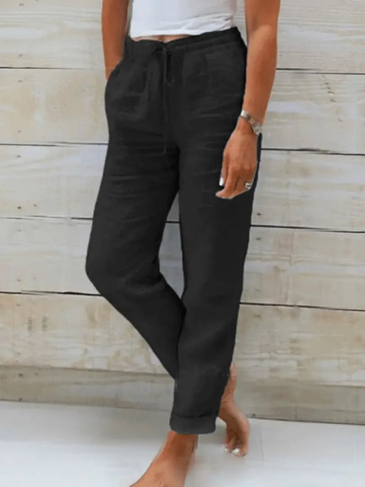 CottonChic - Bomullsbukser for Trendy Komfort og Stil Motelys