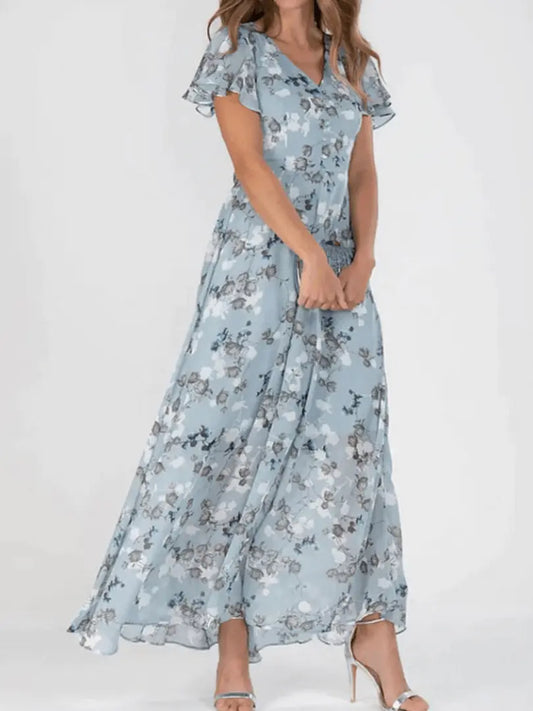 Blossom Chic - Elegant Blomsterkjole for Hverdag og Fest Motelys