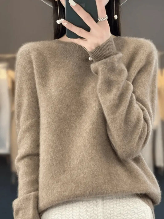 Cashmere Luxe - Elegante Cashmere Kvinne Genser for Hverdagsstil Motelys