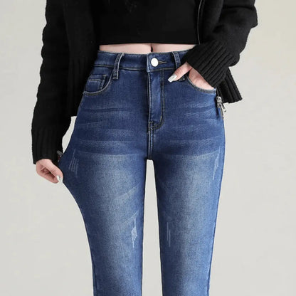 ChicWarmth - Termojeans for Kvinner for Komfort og Stil Motelys