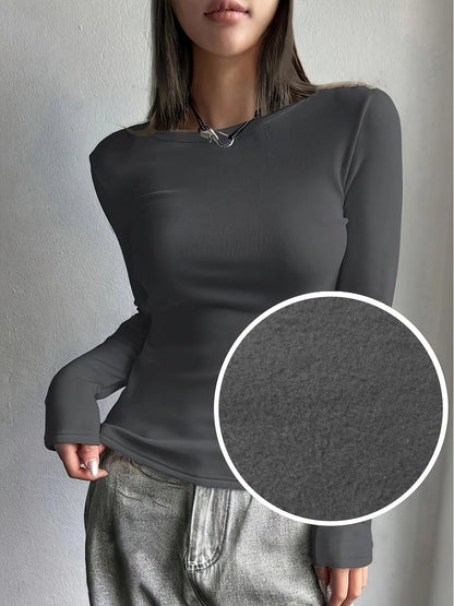 FrostFlex - Termostrikket Slim Fit Topp for Kvinner Motelys