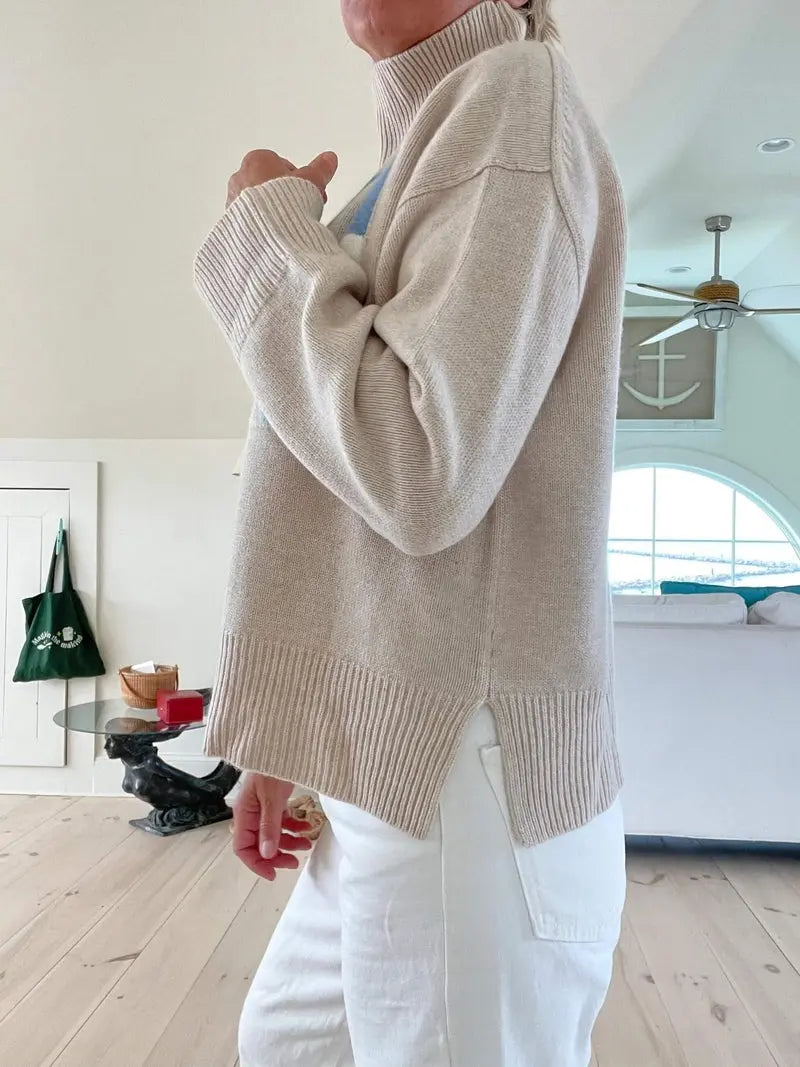 ChicWarmth - Turtleneck-Genser for Kvinner med Stil Motelys